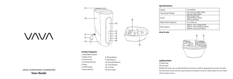 Vava VA-AH015 user guide