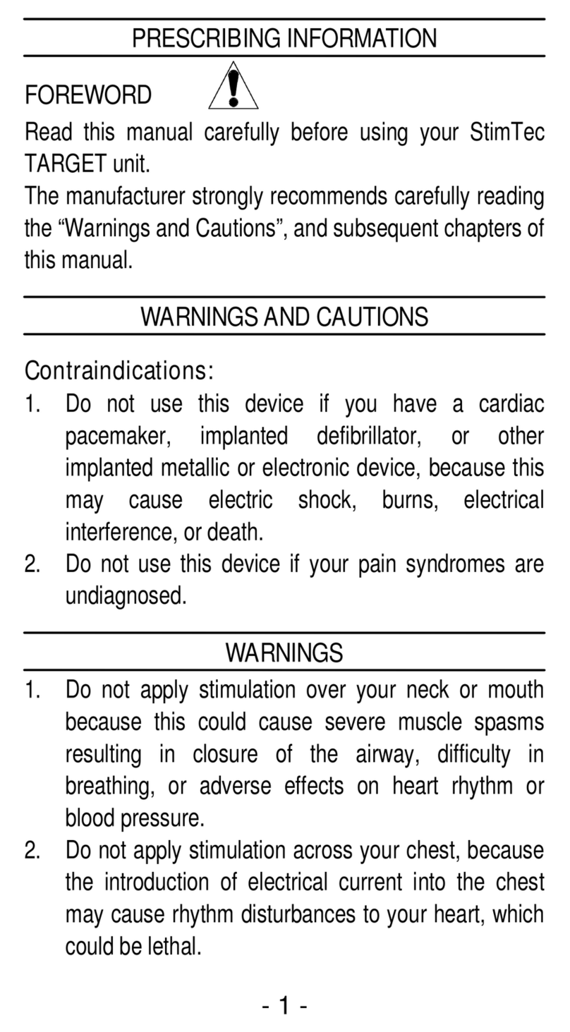 StimTec TARGET instructions