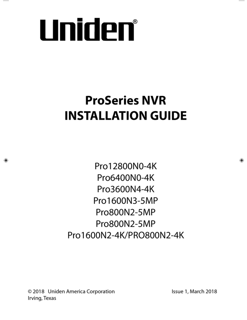 Uniden Pro12800N0-4K installation guide