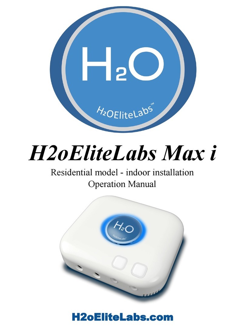 H2oEliteLabs EWC-MAX-i Operation manual