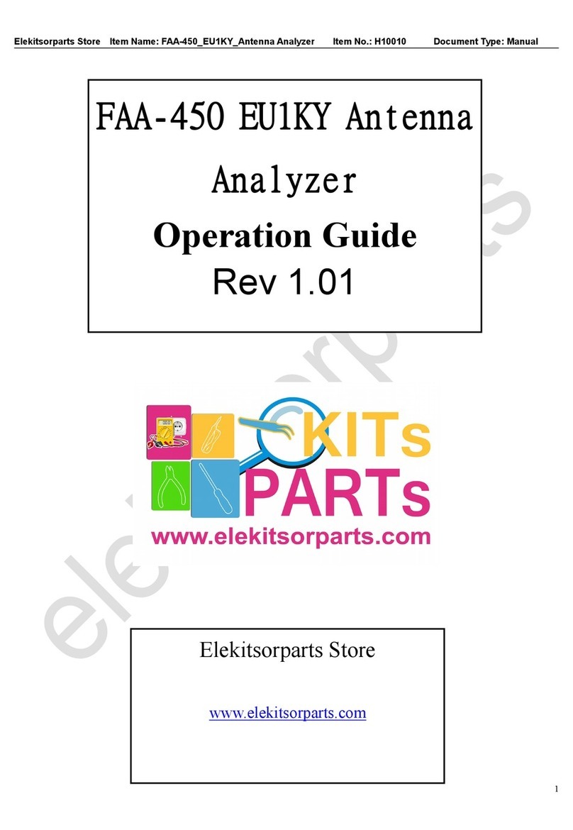 Elekitsorparts FAA-450 Operation guide
