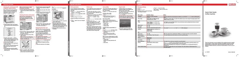 Miele CM7500 User manual