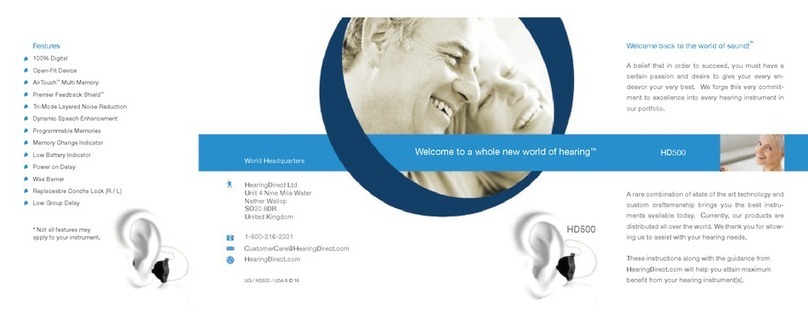 Hearing Direct.com HD500 User manual