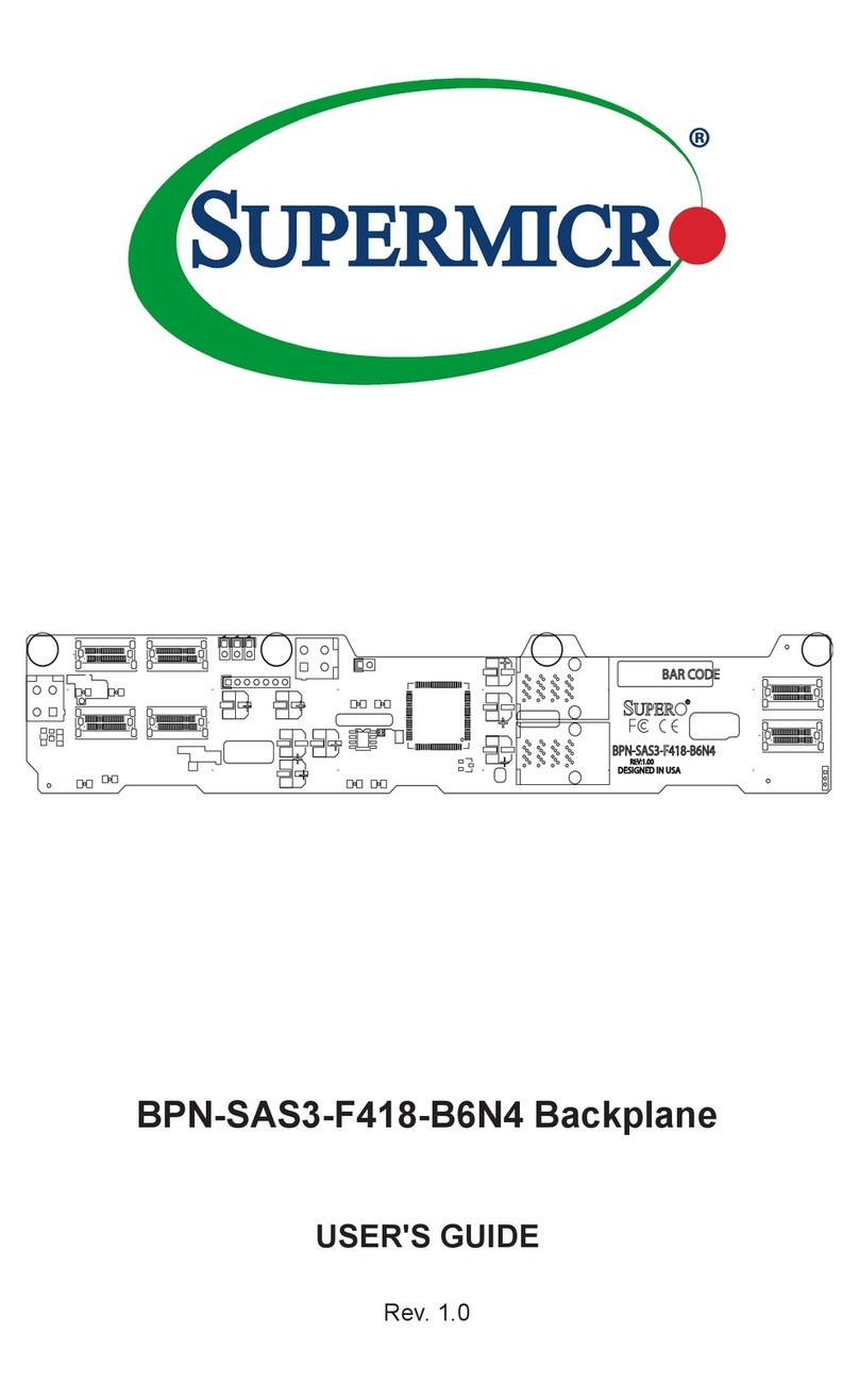 Supermicro BPN-SAS3-F418-B6N4 User manual