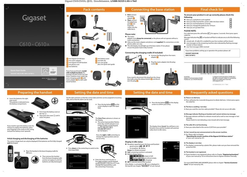 Gigaset C610 User manual