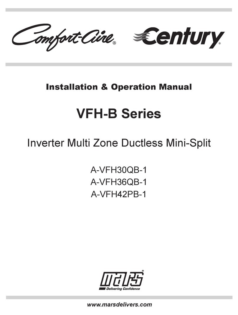 Comfortaire A-VFH30QB-1 Installation & operation manual