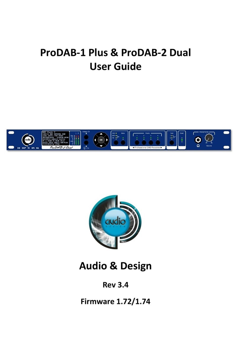 Audio & Design ProDAB-1 Plus user guide