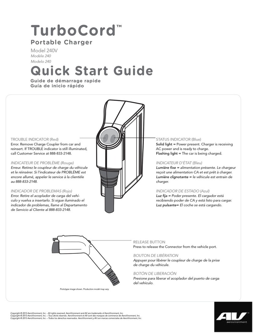 AeroVironment TurboCordT 240V quick start guide