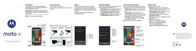 Motorola moto X Installation instructions