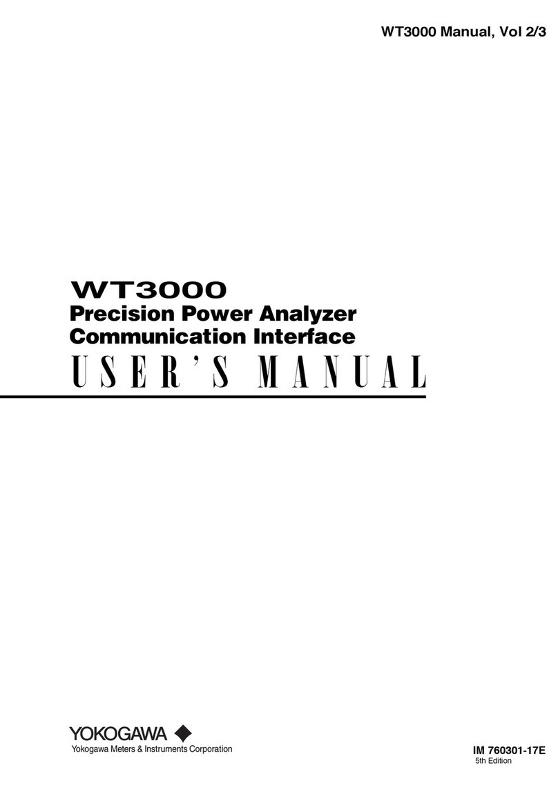YOKOGAWA wt3000 user manual