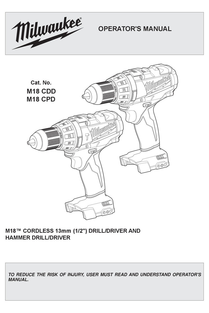 Milwaukee M18 CPD User manual