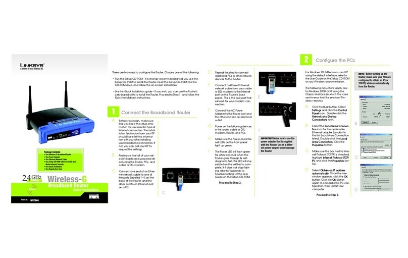 Linksys WRT54G - Wireless-G Broadband Router... User manual