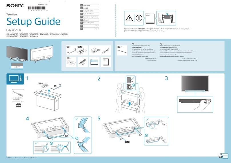 Sony BRAVIA KDL-48W657D User manual