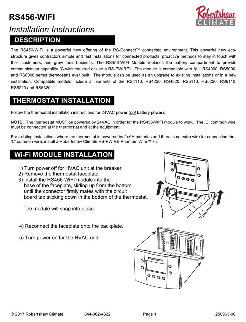 Robertshaw RS456-WIFI installation instructions