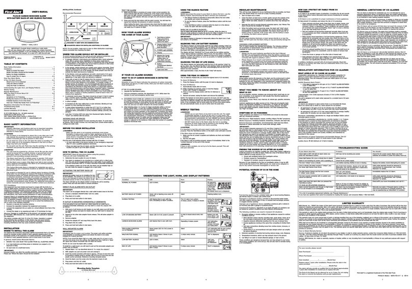 First Alert CO615 User manual