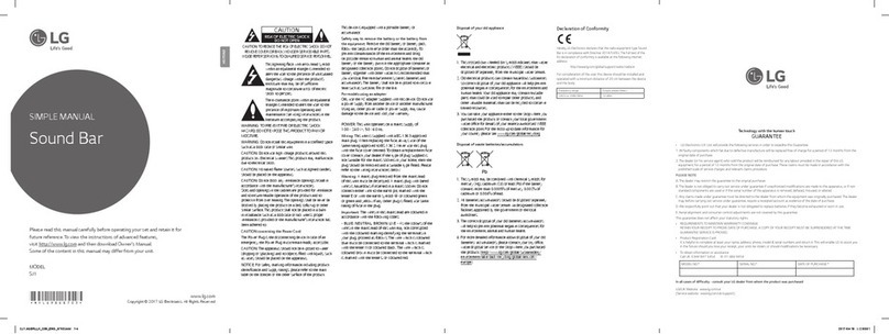 LG SJ1 Simple manual