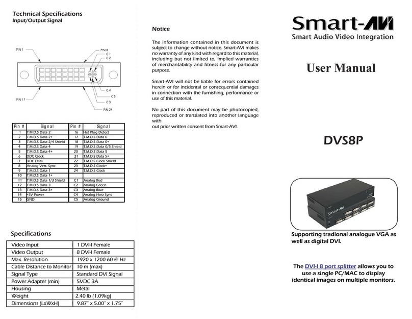 SMART-AVI DVS8P user manual
