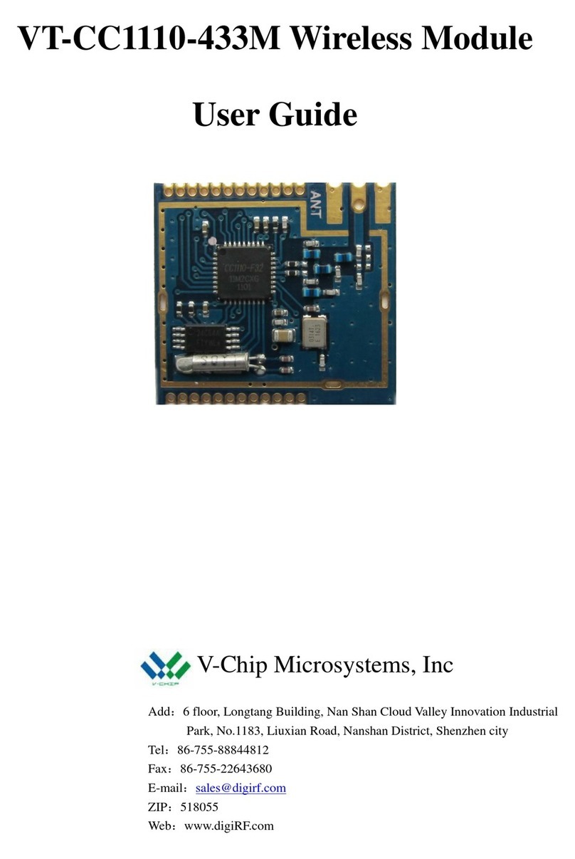 V-Chip Microsystems VT-CC1110-433M user guide