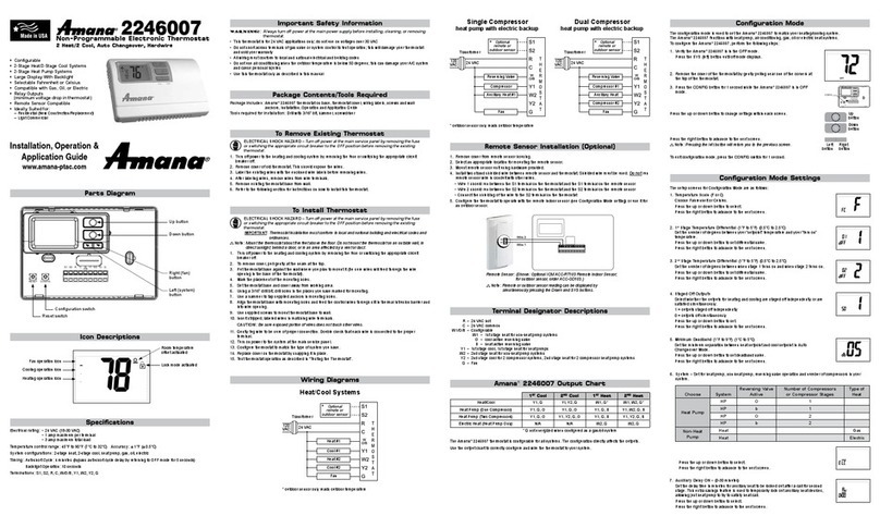 Amana 2246007 General instructions