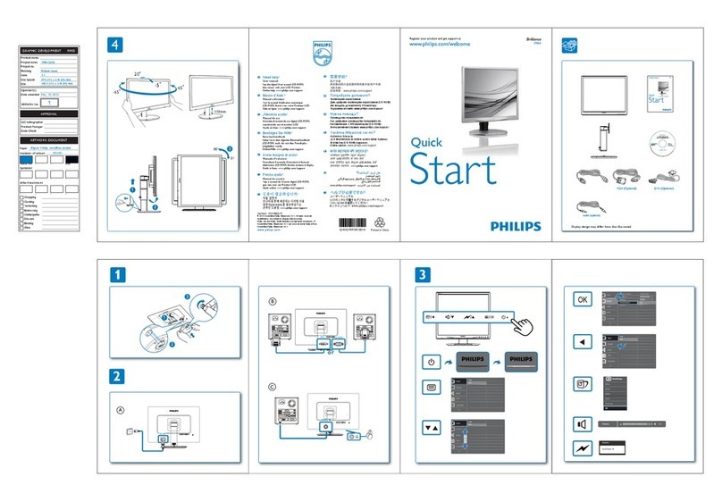 Philips Brilliance 19B4 Troubleshooting guide