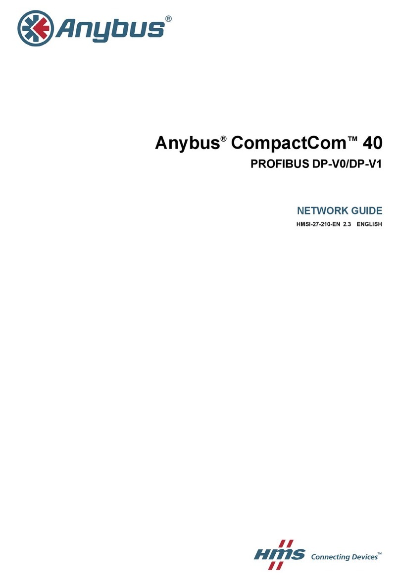 Anybus CompactCom 40 Modbus-TCP Installation and maintenance instructions