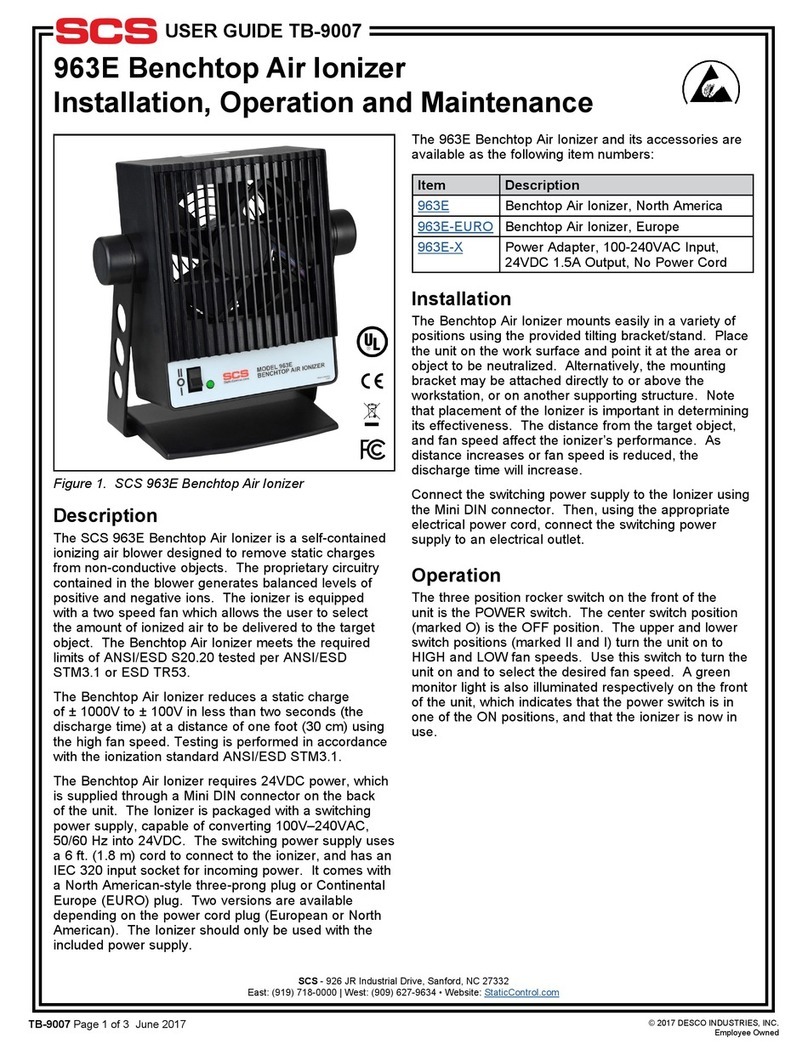 SCS 963E Installation, operation and maintenance guide