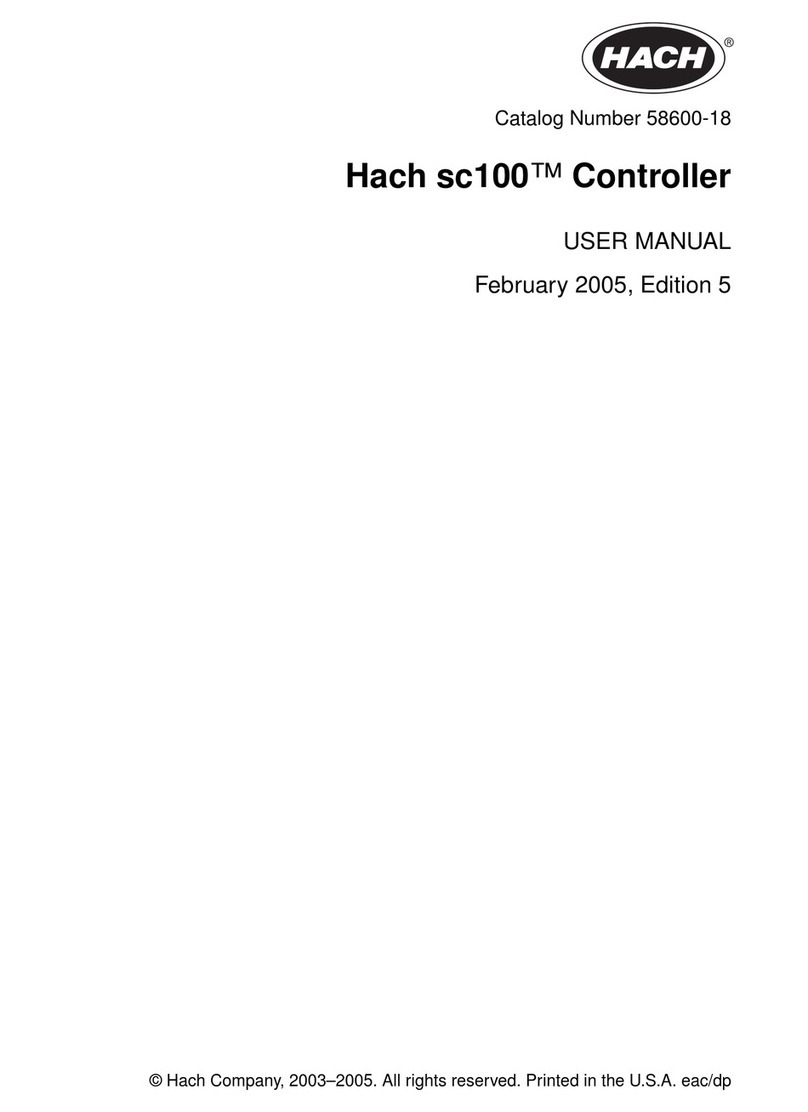 Hach sc100 User manual