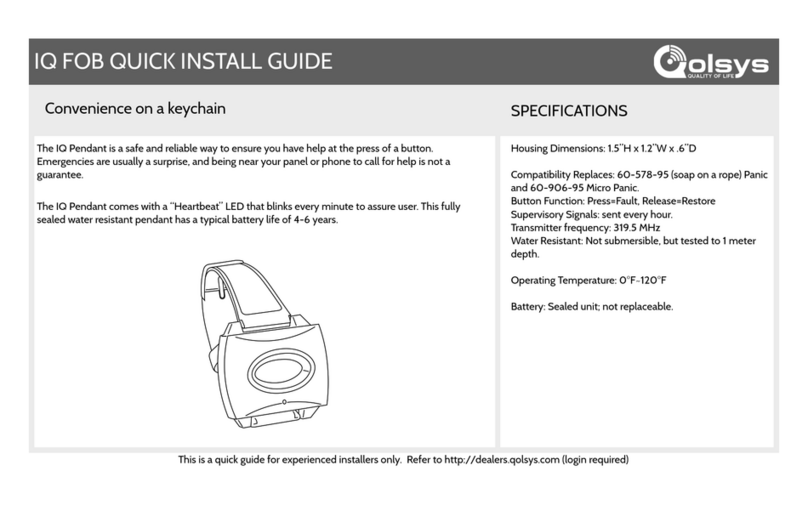 QOLSYS QS-6110-P01 User manual