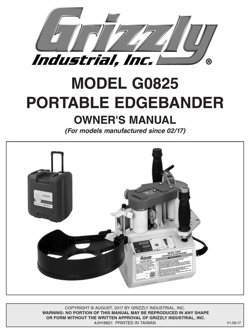 Grizzly G0825 owner's manual