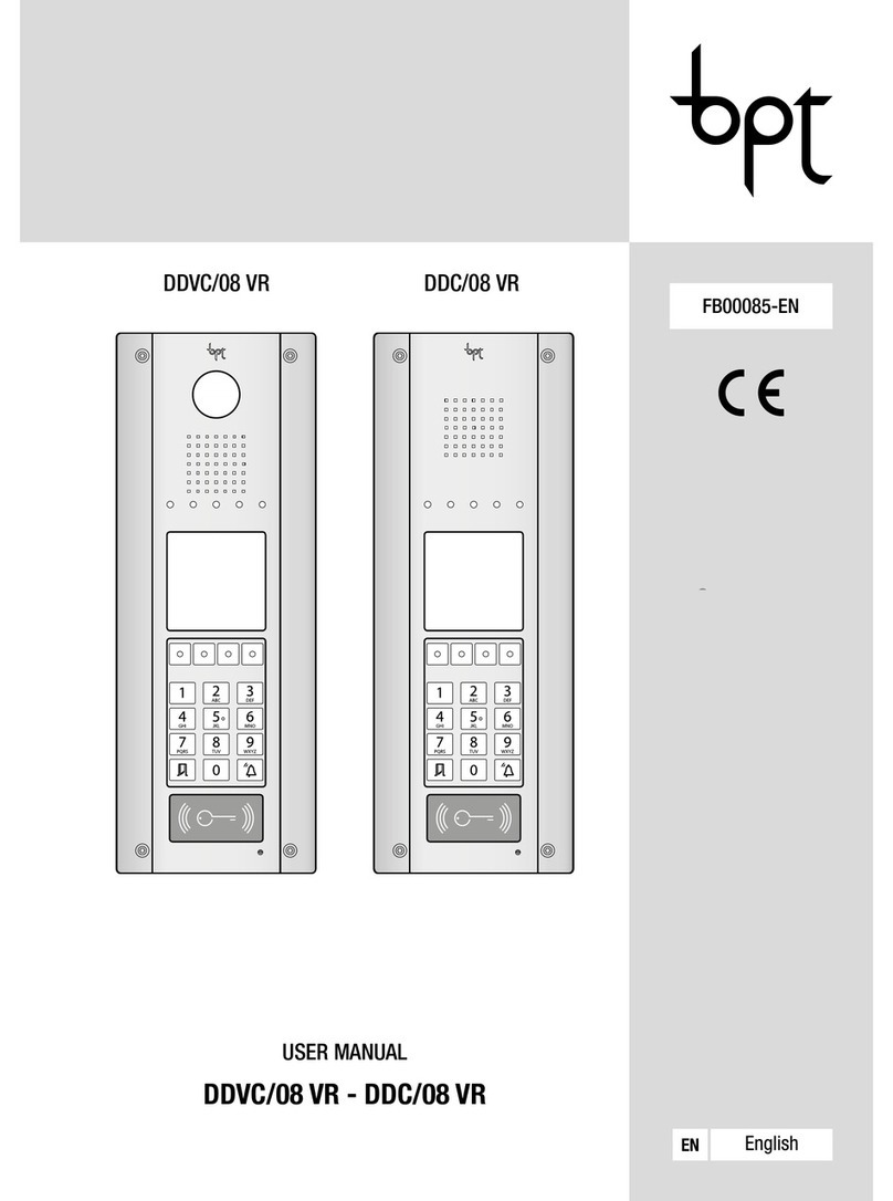 Bpt DDVC/08 VR User manual