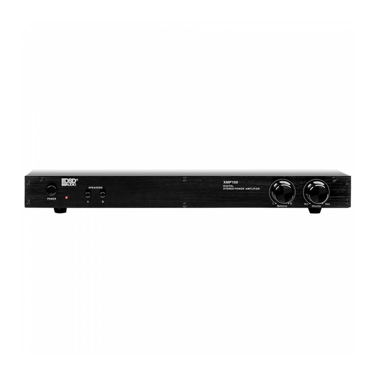 OSD Audio XMP100 User manual