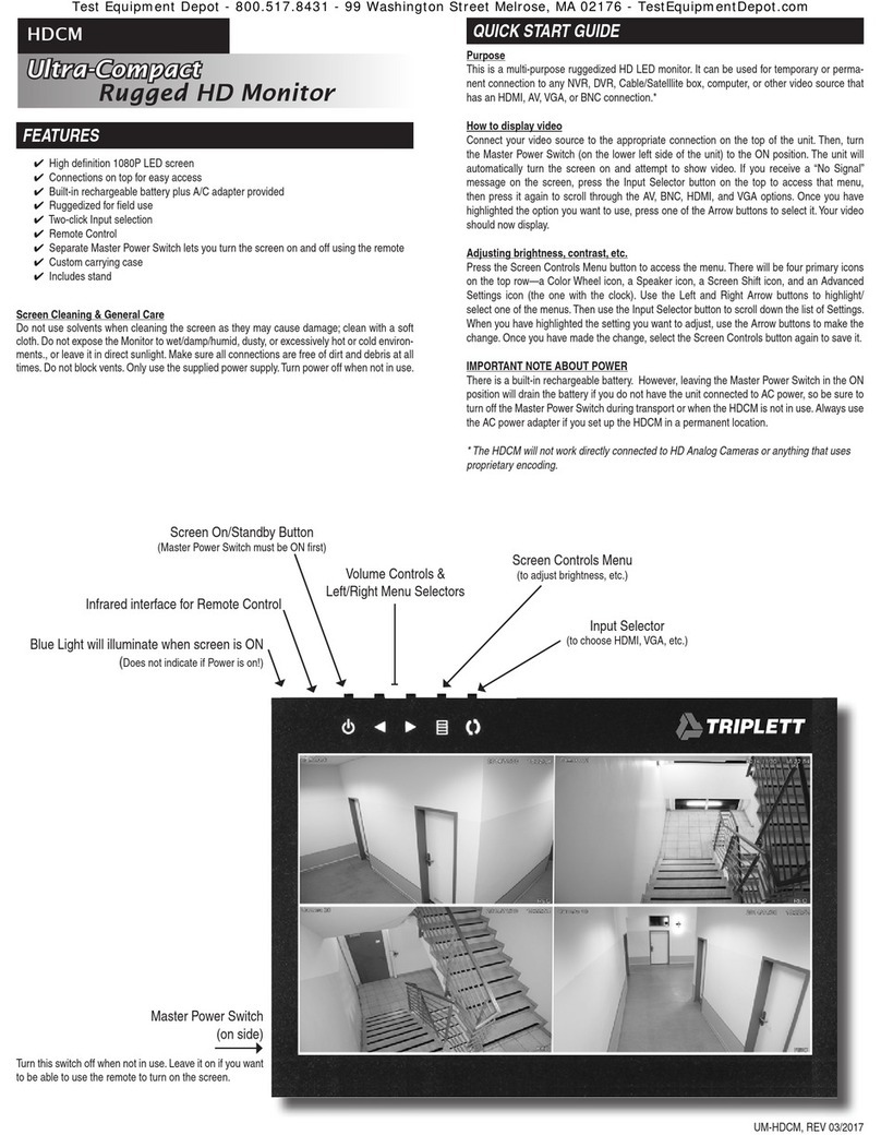 Triplett HDCM User manual