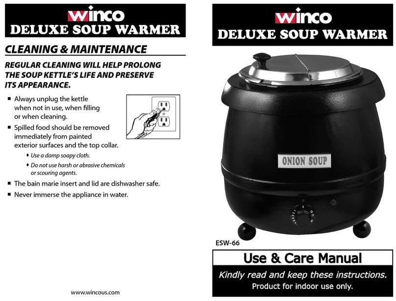 Winco ESW-66 Use & care manual