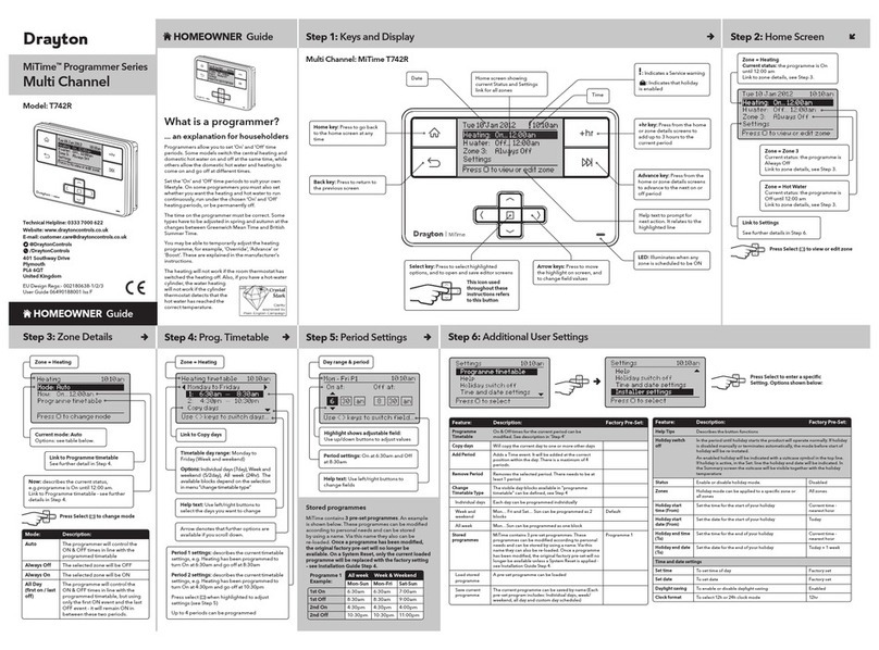 Drayton MiTime T742R user guide