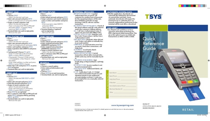 Ingenico iCT220, iCT250 User manual