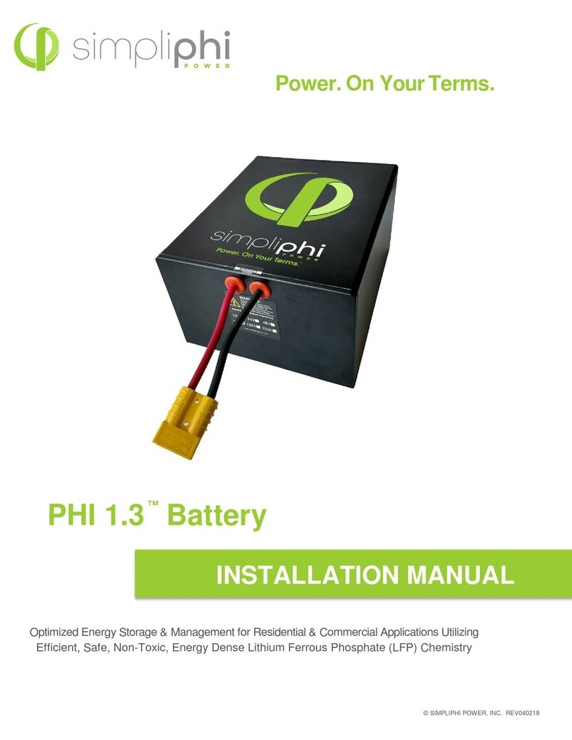 SimpliPhi PHI 1.3 installation manual