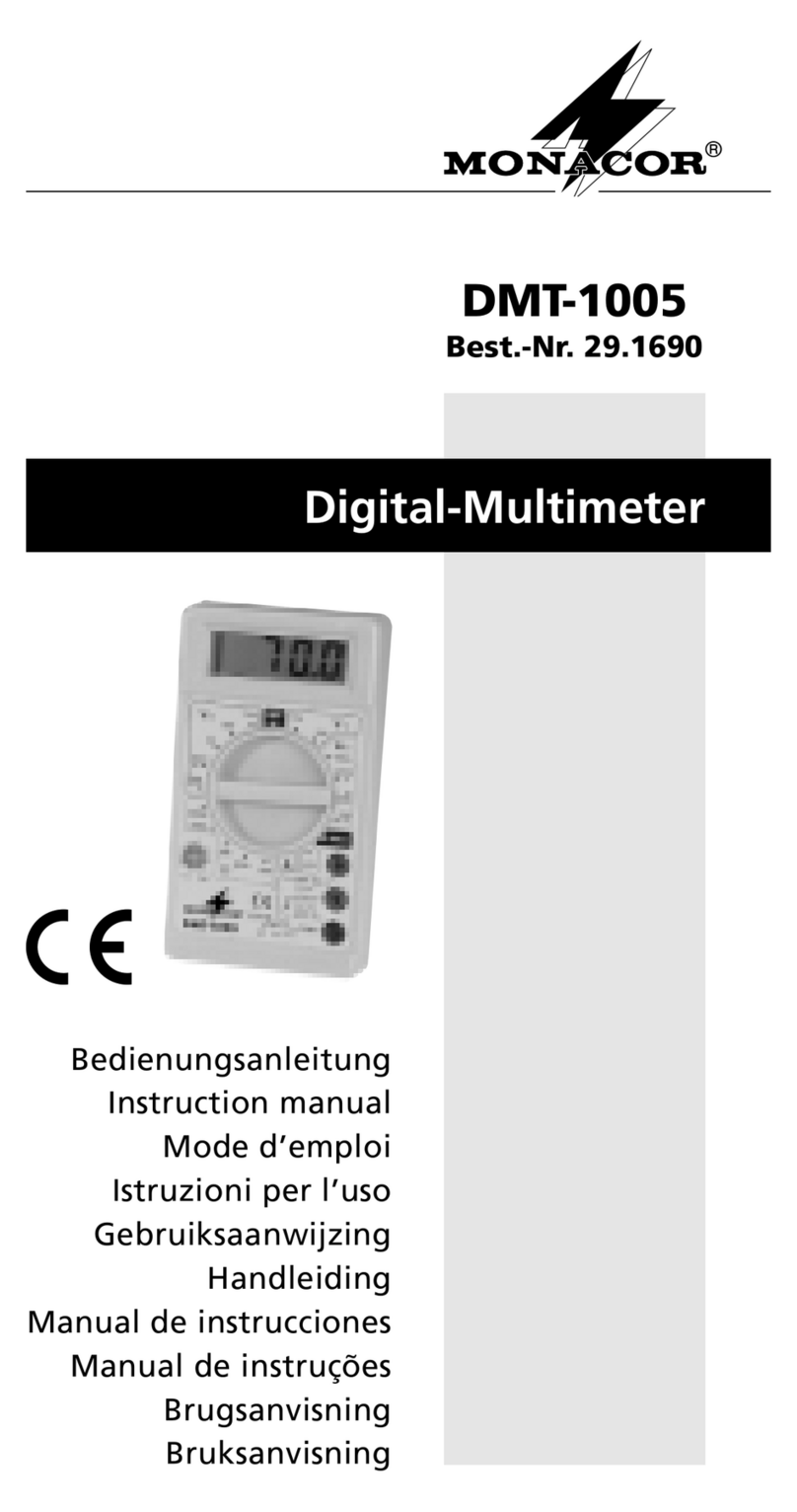 Monacor DMT-1005 User manual Monacor DMT-1005 User manual
