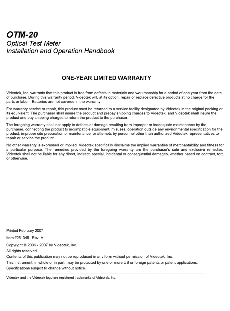 Harris OTM-20 Installation and operation handbook