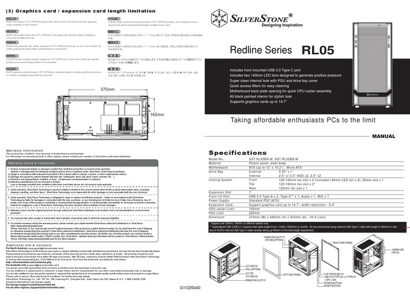 SilverStone RL05 user manual