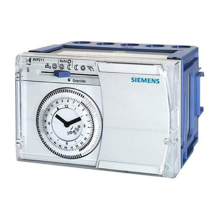 Siemens RVP201.0 User manual