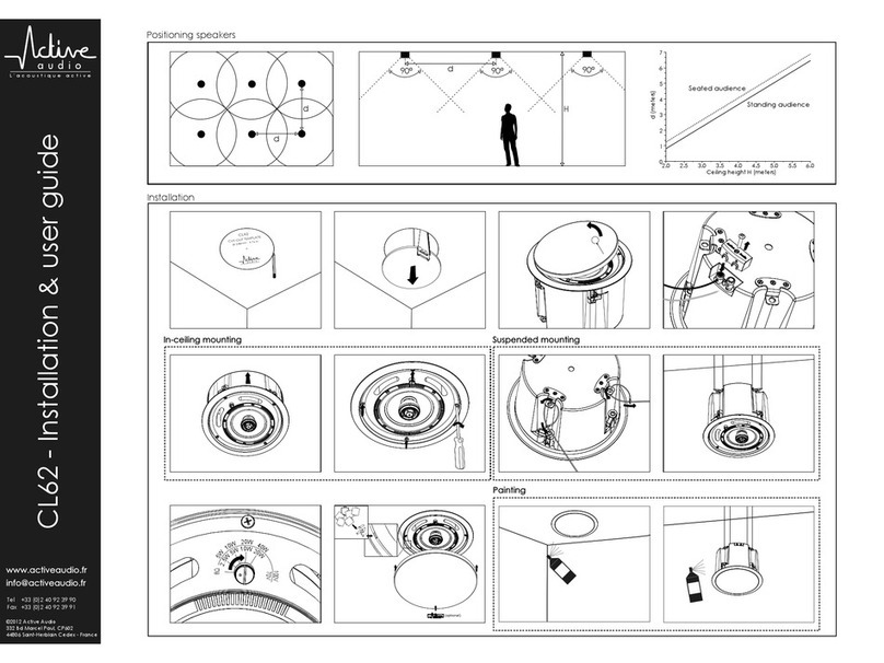 Active Audio CL62 Operation manual