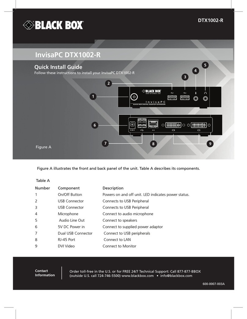 Black Box INVISAPC DTX1002-R User manual