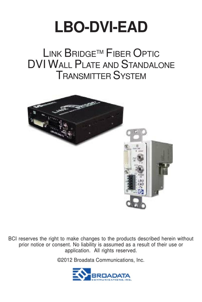 Broadata LBO-DVI-EAD User manual