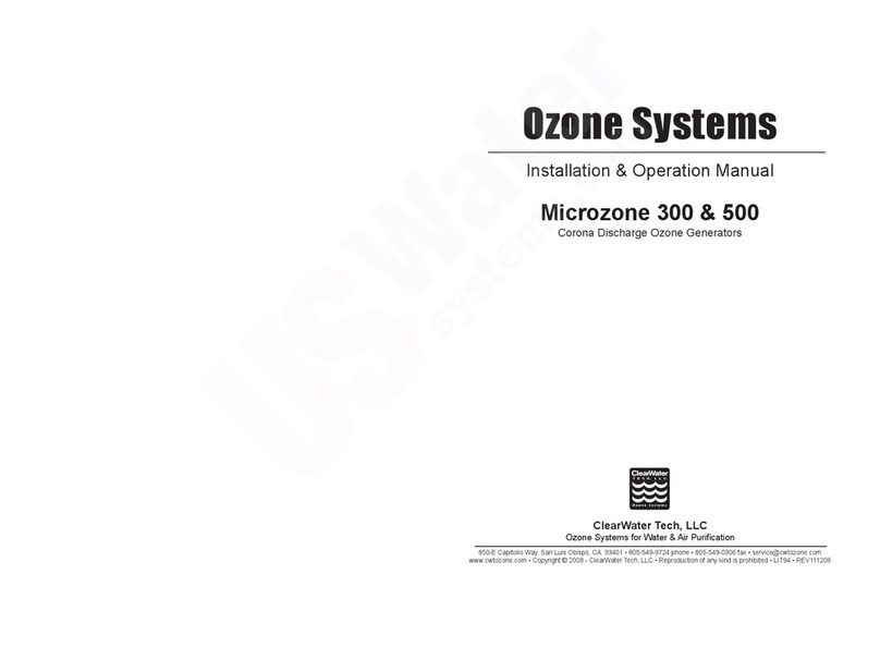 Clear Water Microzone 300 User manual