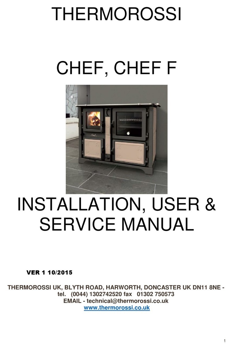 THERMOROSSI BOSKY CHEF Fiori Installation, user & service manual