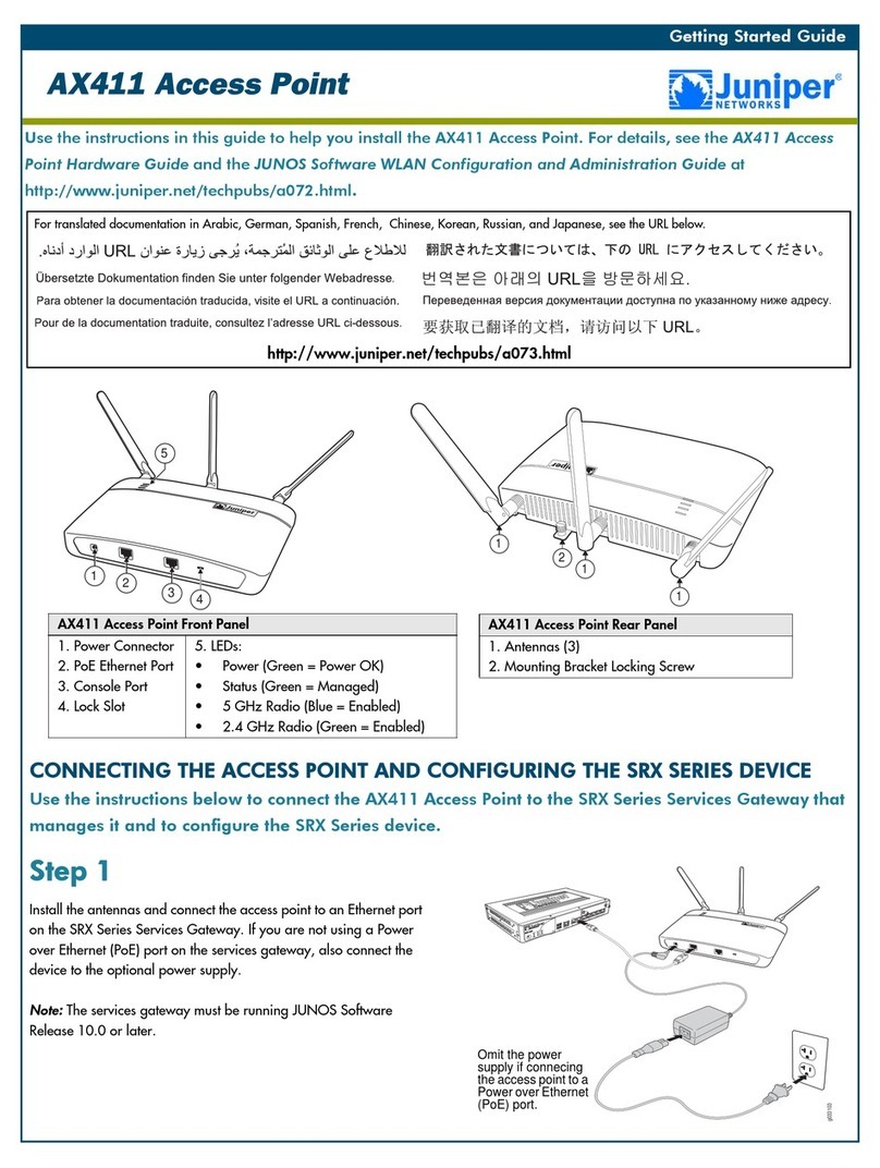 Juniper AX411 User manual Juniper AX411 User manual