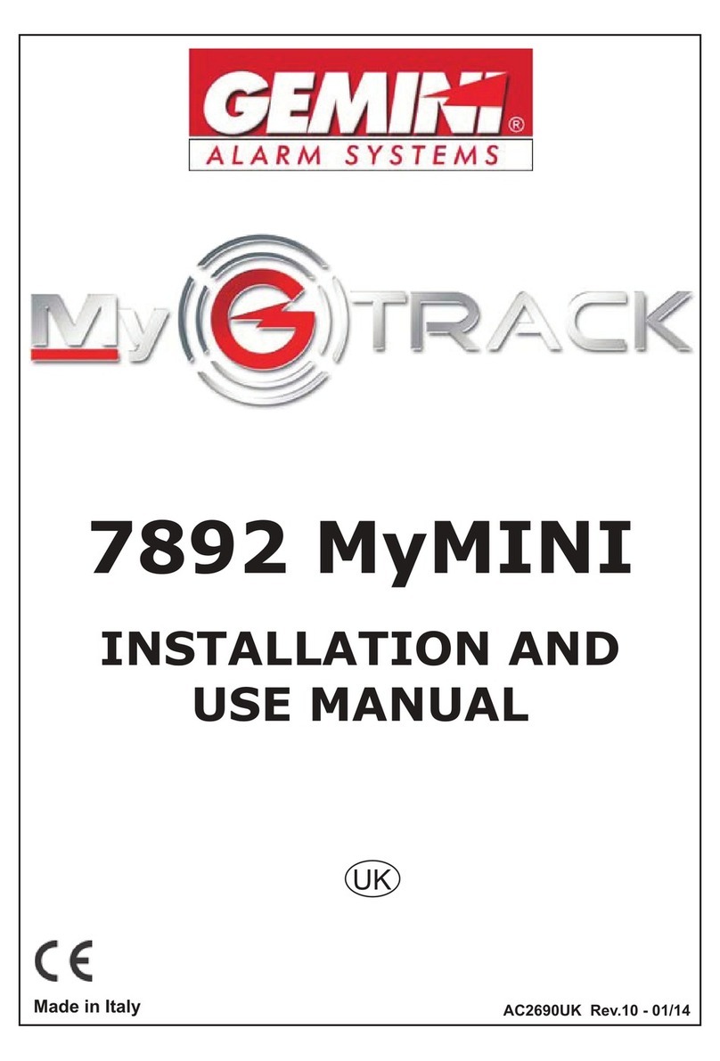 Gemini 7892 MyMINI Installation and use manual