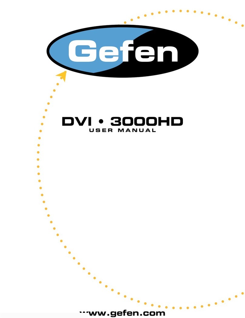 Gefen DVI-3000HDS User manual