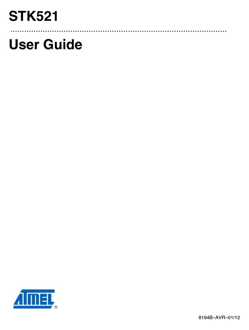 Atmel STK521 User manual