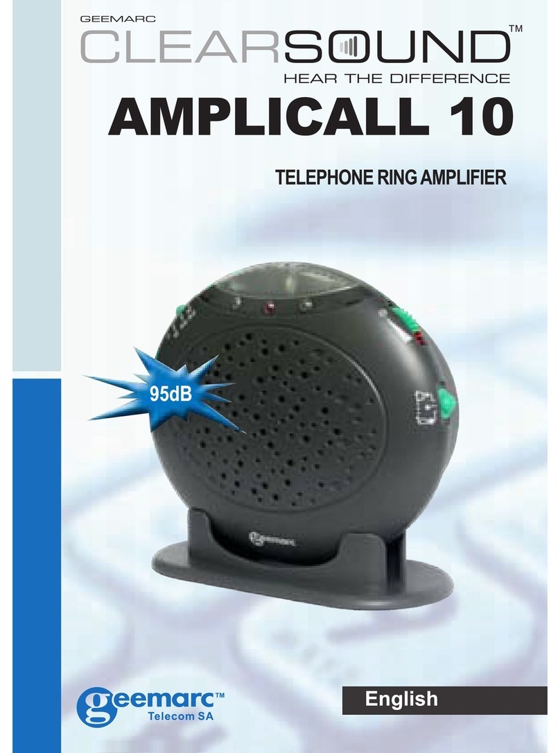 Geemarc AMPLICALL 10 installation manual